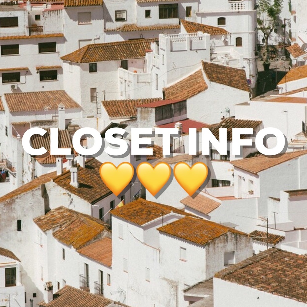 CLOSET INFO